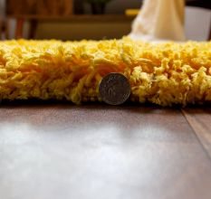 Slip Yellow Shaggy Rug